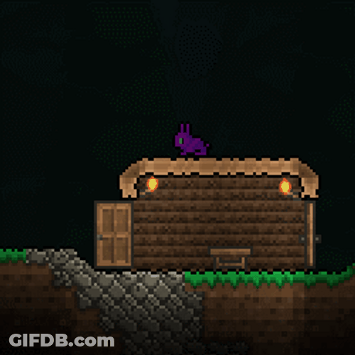 Purple Bunny In Video Game GIF