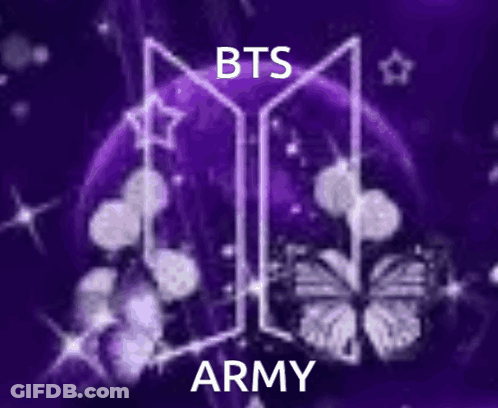 Purple Butterfly BTS ARMY GIF