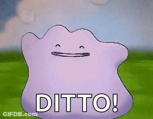 Purple Cartoon Character Ditto GIF