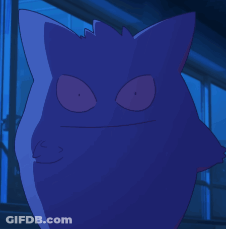 Purple Cartoon Character Smiling GIF