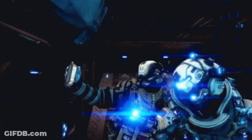 Purple Cartoon Surrounded By Blue Balls Llevala A La Luna Por Mi GIF