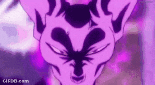 Purple Cat Close Up On Purple Background GIF