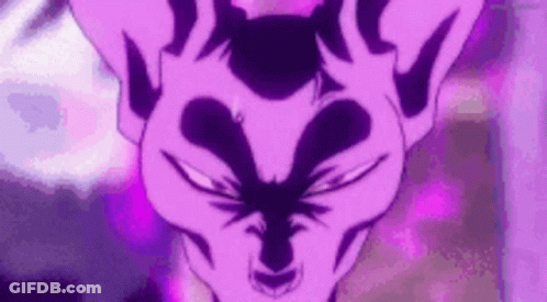 Purple Cat Close Up On Purple Background GIF
