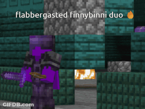 Purple Character Flabbergasted Finnybinni Duo GIF