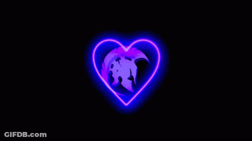 Purple Circle On Black Background GIF