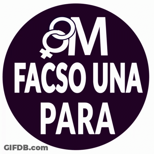 Purple Circle With Number 8 And Female Symbol GIF
