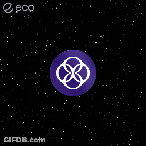 Purple Circle With White Circle Inside And ECO GIF