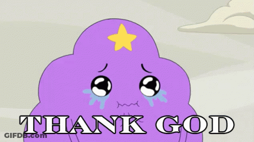 Purple Cloud Crying Thank God GIF