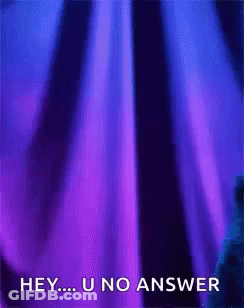 Purple Curtain Hey U No Answer GIF