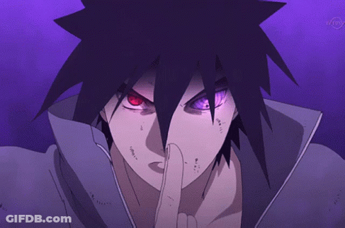 Purple Eyed Face On Purple Background GIF
