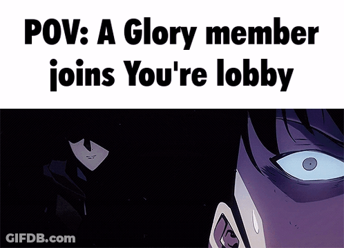 Purple Face Glory Member Joins Lobby GIF