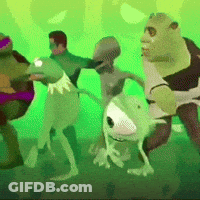 Purple Flowers And Pink Heart Good Morning Happy Friday GIF