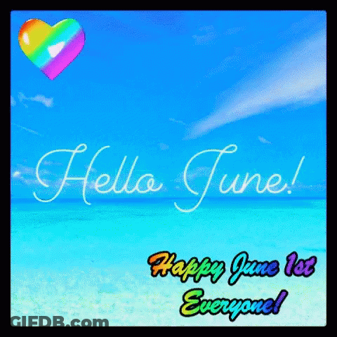 Purple Flowers Butterfly Saying Welcome June Beautiful Day Jofi GIF