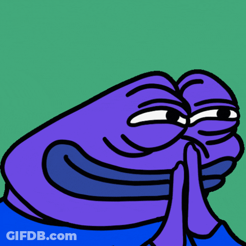 Purple Frog In Blue Shirt GIF