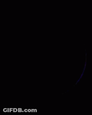 Purple Full Moon Glowing In Dark GIF