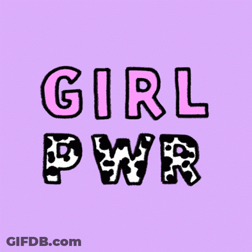 Purple Girl Power GIF