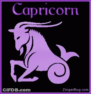 Purple Goat Capricorn GIF
