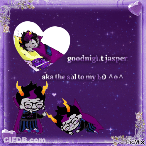 Purple Greeting Card Goodnight Jasper Aka The Sol To My Bo Aoa GIF