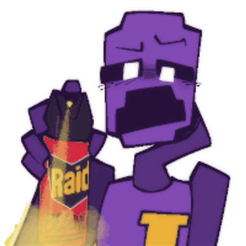 Purple Guy Raid Sticker GIF