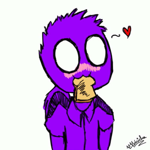 Purple Guys Loves Toast GIF