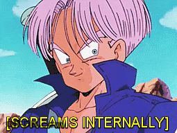 Purple Hair Cartoon Character Screams Internally GIF