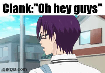 Purple Hair Glasses Man Saying Clank Oh Hey Guys GIF
