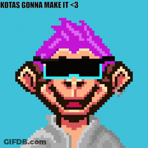 Purple Hair Monkey Sunglasses Kotas Gonna Make It GIF