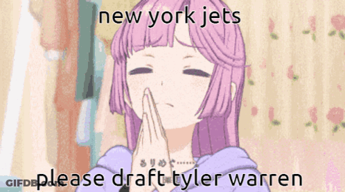Purple Haired Girl Asking For Draft Tyler Warren GIF