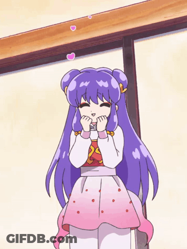 Purple Hand Holding Salt Shaker With Purple Gloves GIF