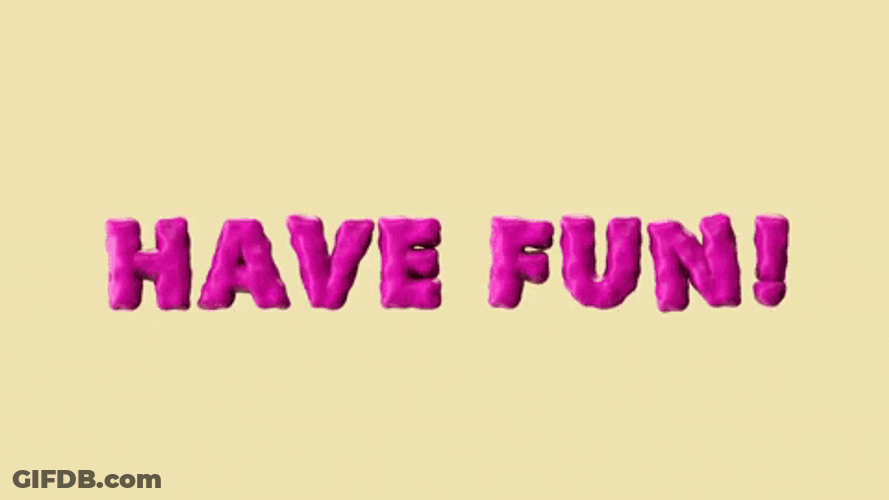 Purple Have Fun Text GIF