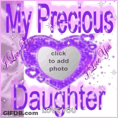 Purple Heart My Precious Daughter GIF