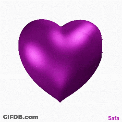 Purple Heart With Name Safa GIF