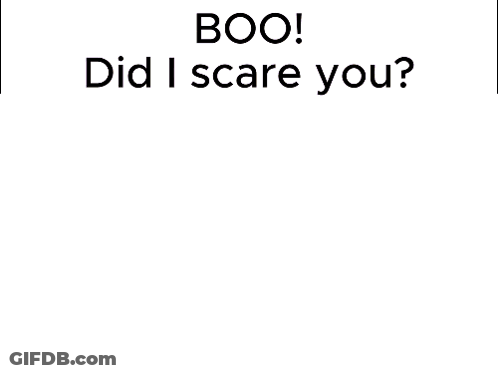 Purple Hooded Character Saying Boo Did I Scare You GIF