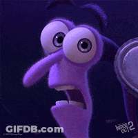 Purple Inside Out 2 Character Surprised GIF