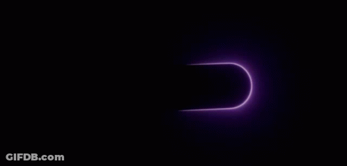 Purple IPhone With Hole In Face GIF
