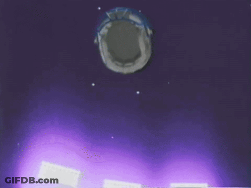 Purple Light Coming Out Of Hole In Ground GIF