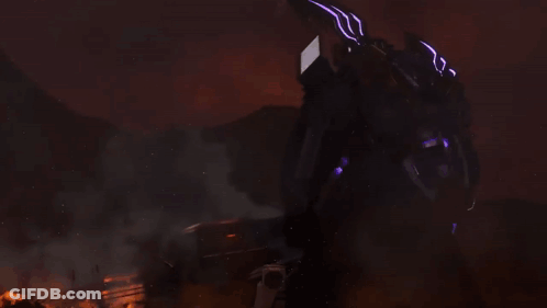 Purple Light Coming Out Of Red Object GIF