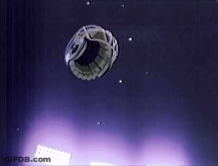 Purple Light Shining On Sphere GIF