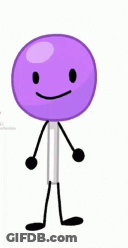 Purple Lollipop Spraying Soda On Itself GIF
