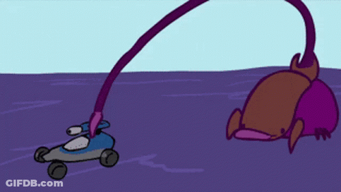 Purple Monster Eating Purple Monster GIF