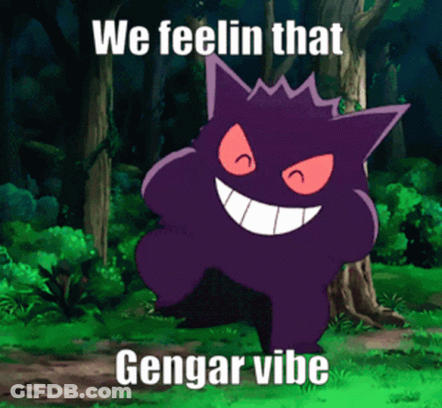 Purple Monster Feeling Gengar Vibe GIF