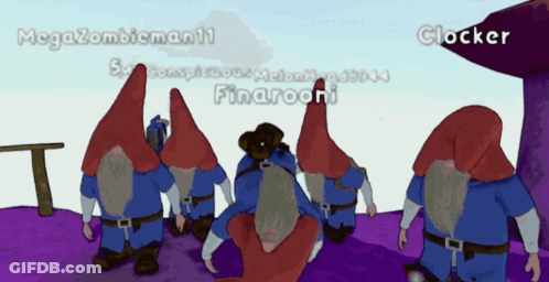 Purple Monster Standing On Rock GIF