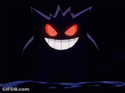 Purple Monster With Big Smile GIF