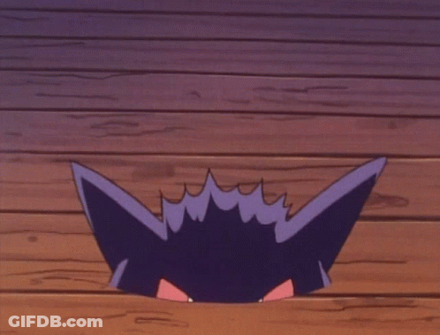 Purple Monster With Red Eyes And Large Smile GIF