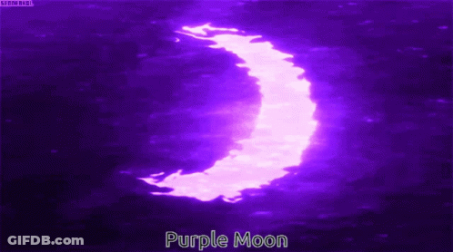 Purple Moon Saying Purple Moon GIF