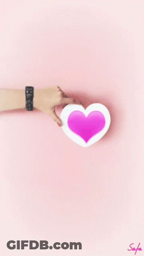 Purple Moving Heart GIF