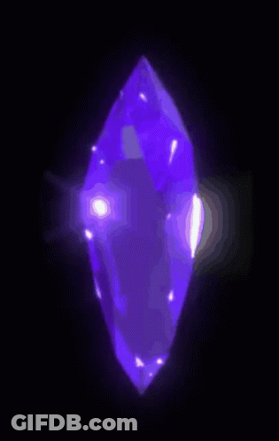 Purple Object With White Light In Dark GIF