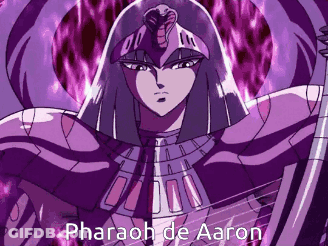 Purple Pharaoh De Aaron Cartoon Character GIF