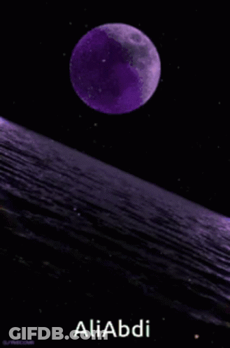 Purple Planet Poster Aliabdi GIF