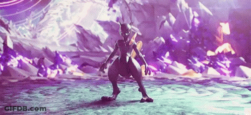 Purple Pokemon Standing On Hind Legs GIF